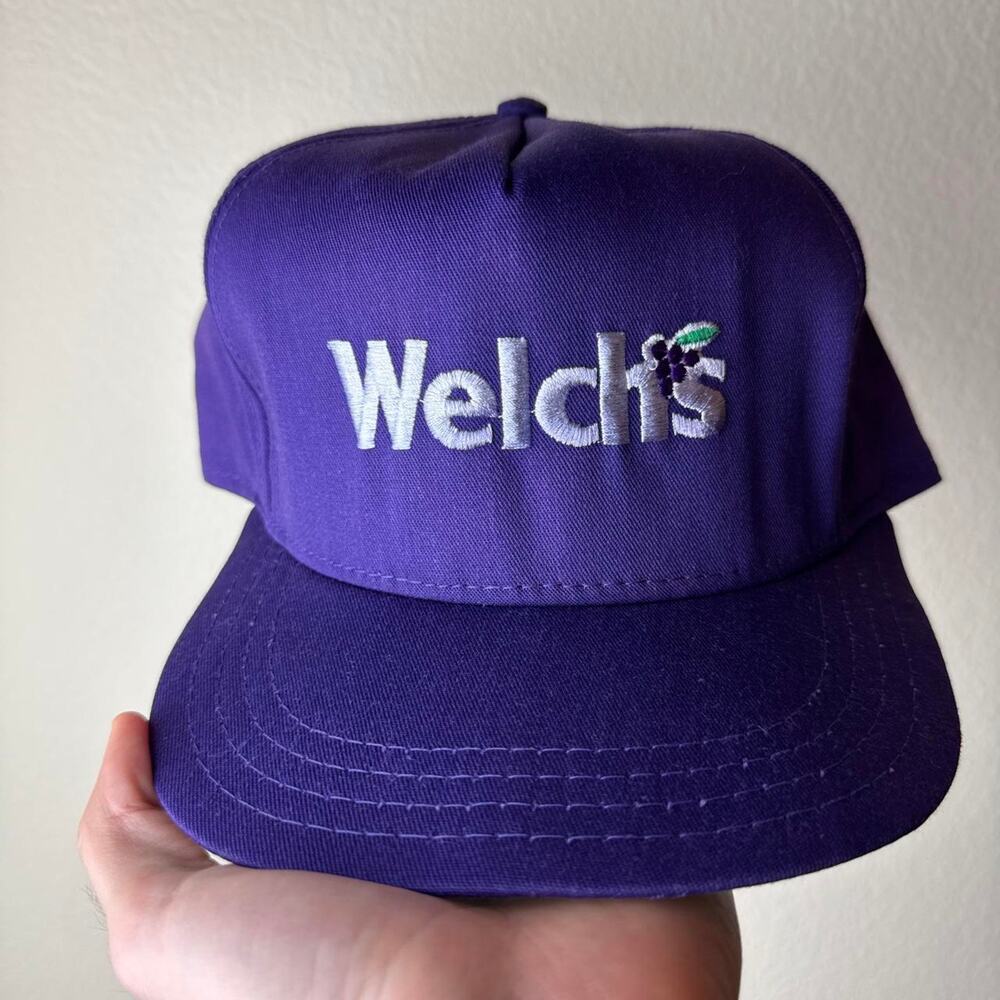 Vintage Purple 1990s Welch's Grape Juice Snapback Cap